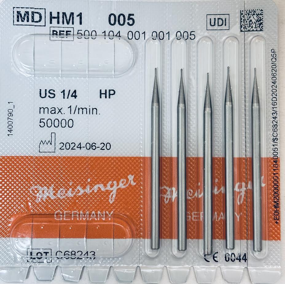 [Meisinger] HP Bur HM 1 - [MD] 1/4, 1/2, [MD] 1, [MD] 2, [MD] 3, [MD] 4, 5, ,6, 7, [MD] 8, [MD] 10 - 5/PK