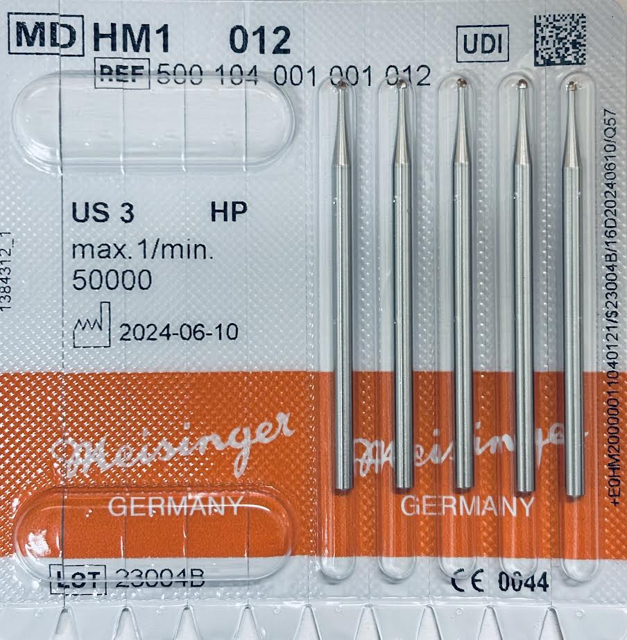 [Meisinger] HP Bur HM 1 - [MD] 1/4, 1/2, [MD] 1, [MD] 2, [MD] 3, [MD] 4, 5, ,6, 7, [MD] 8, [MD] 10 - 5/PK