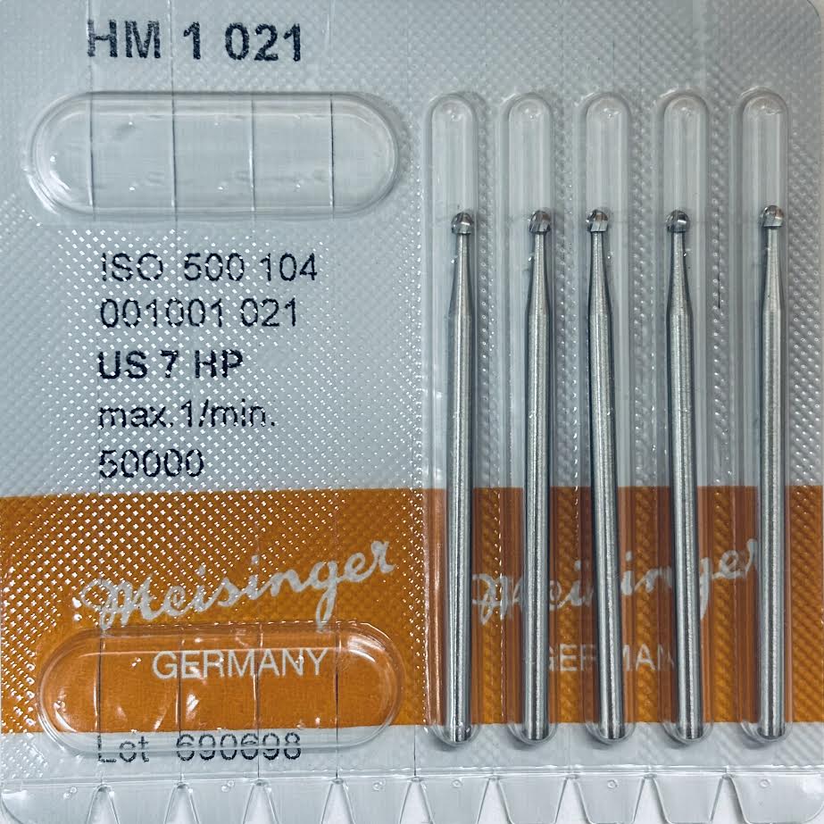 [Meisinger] HP Bur HM 1 - [MD] 1/4, 1/2, [MD] 1, [MD] 2, [MD] 3, [MD] 4, 5, ,6, 7, [MD] 8, [MD] 10 - 5/PK