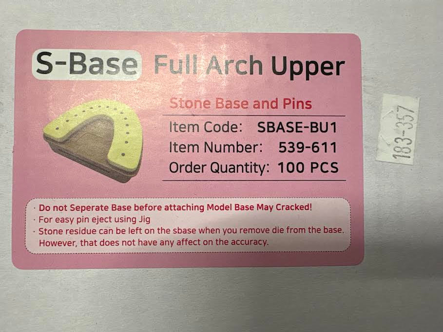[META] S-Base System Full Arch with Pin Upper (100 pcs)