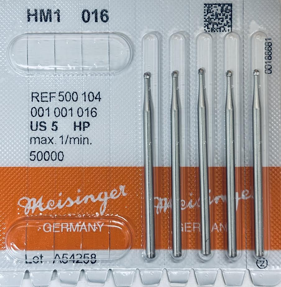 [Meisinger] HP Bur HM 1 - [MD] 1/4, 1/2, [MD] 1, [MD] 2, [MD] 3, [MD] 4, 5, ,6, 7, [MD] 8, [MD] 10 - 5/PK