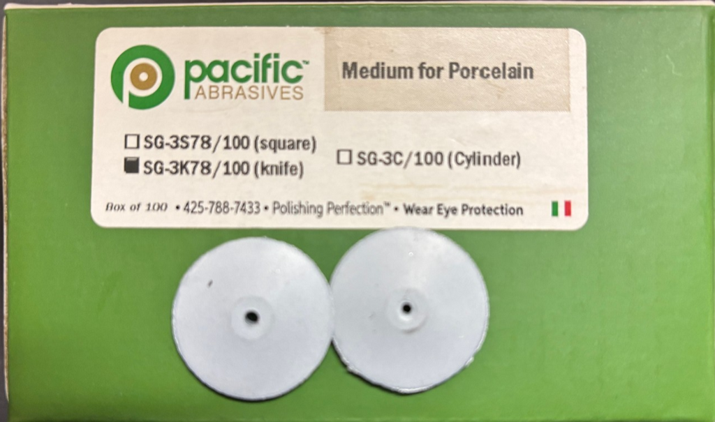 [Pacific Abrasives] Porcelain Polishers Silicone Carbide Light Blue and White