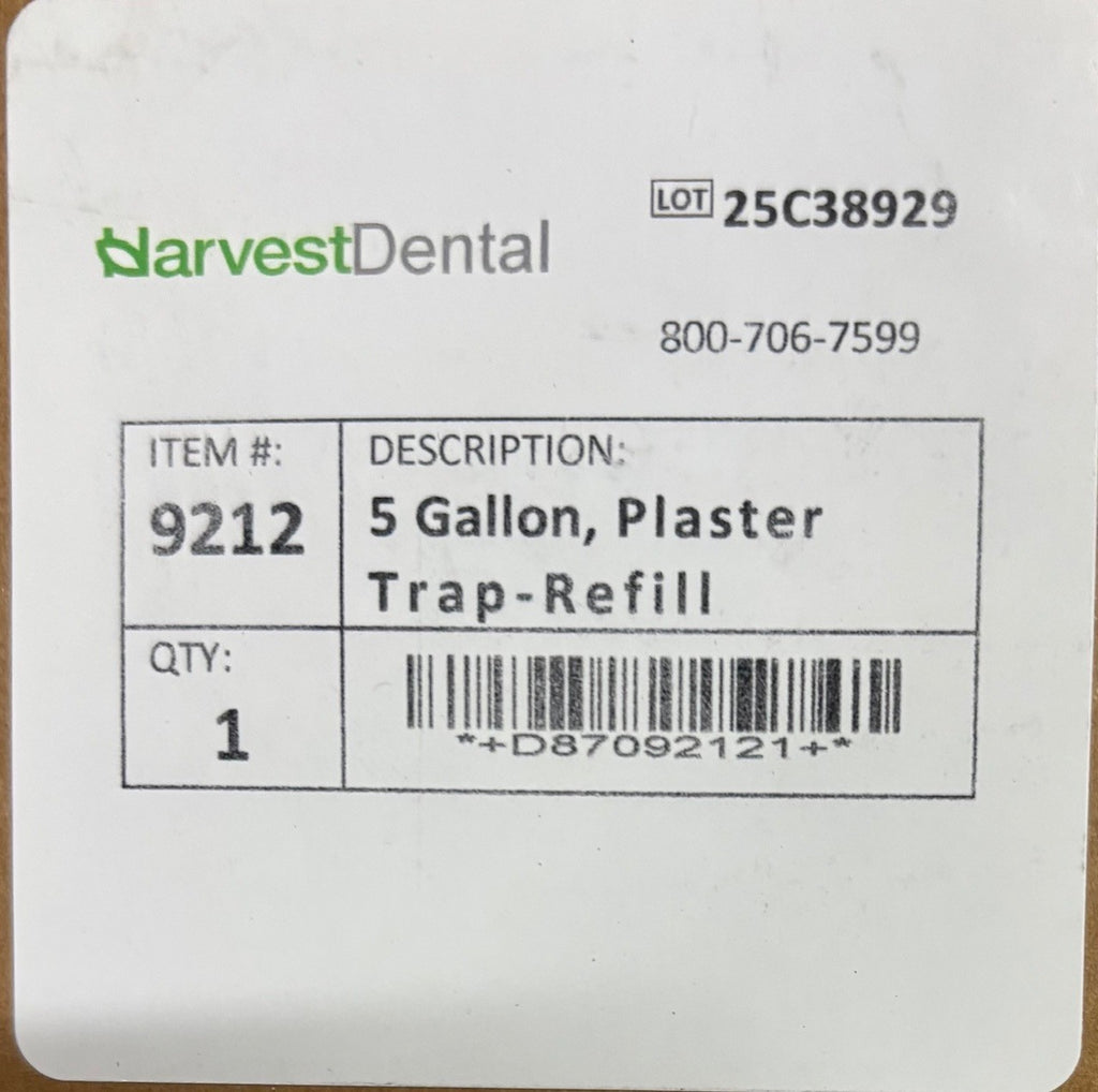 [HARVEST DENTAL] - Plaster Trap, 3.5 gal or 5 gal Disposable  Refill