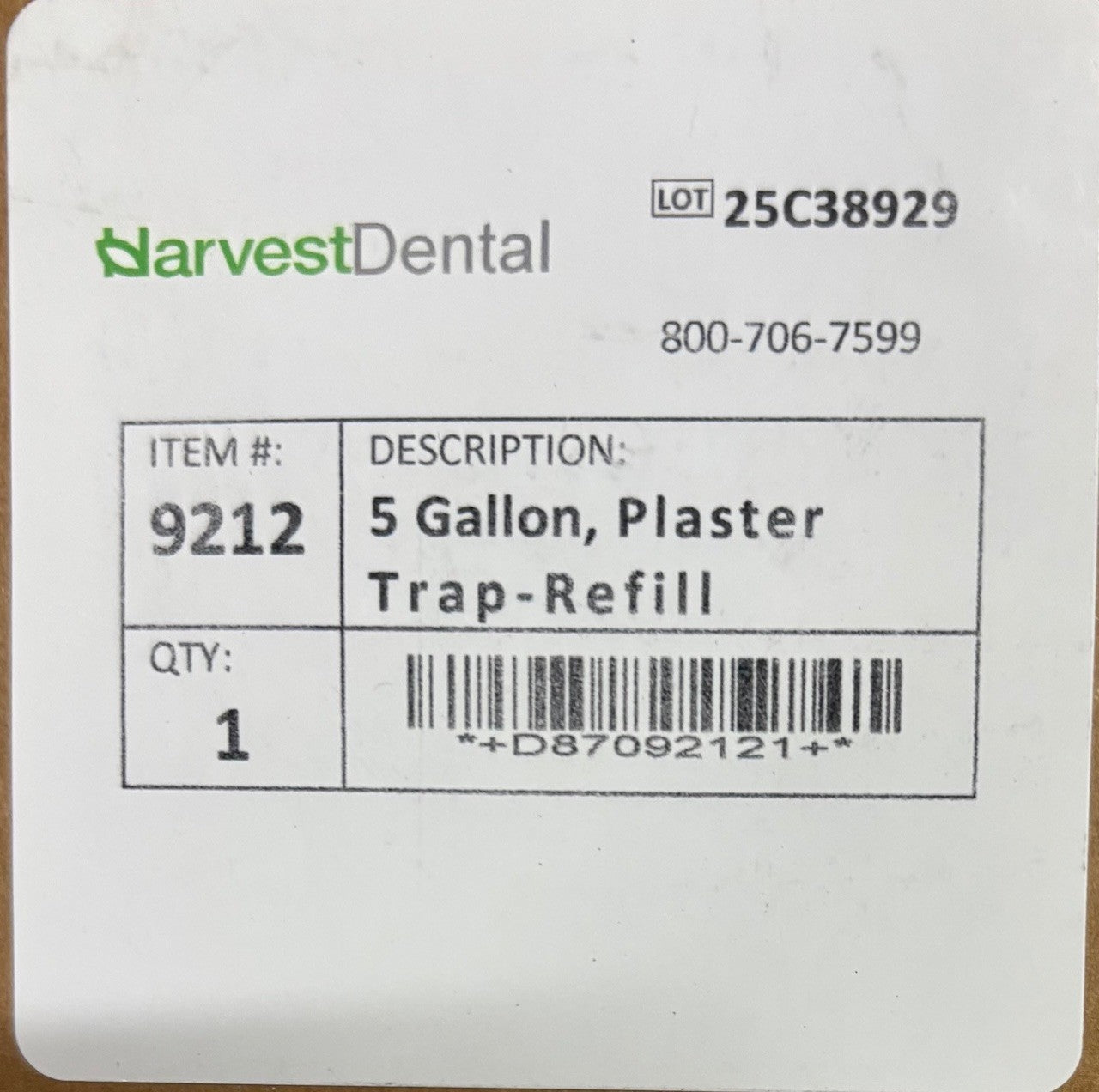 [HARVEST DENTAL] - Plaster Trap, 3.5 gal or 5 gal Disposable  Refill