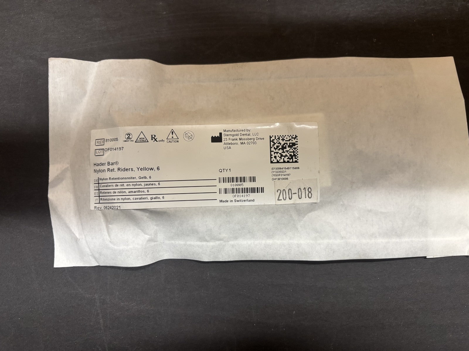 [Sterngold] Hader Yellow Riders, 6 per package SKU 810005