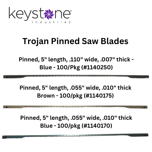 [Keystone] Trojan Pinned Saw Blades 100/pk #1140170, #1140175, #1140250
