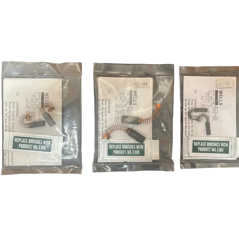[Wells] Brushes for Baldor Motor (E101), Bodine Large (E105), WSM (E106)