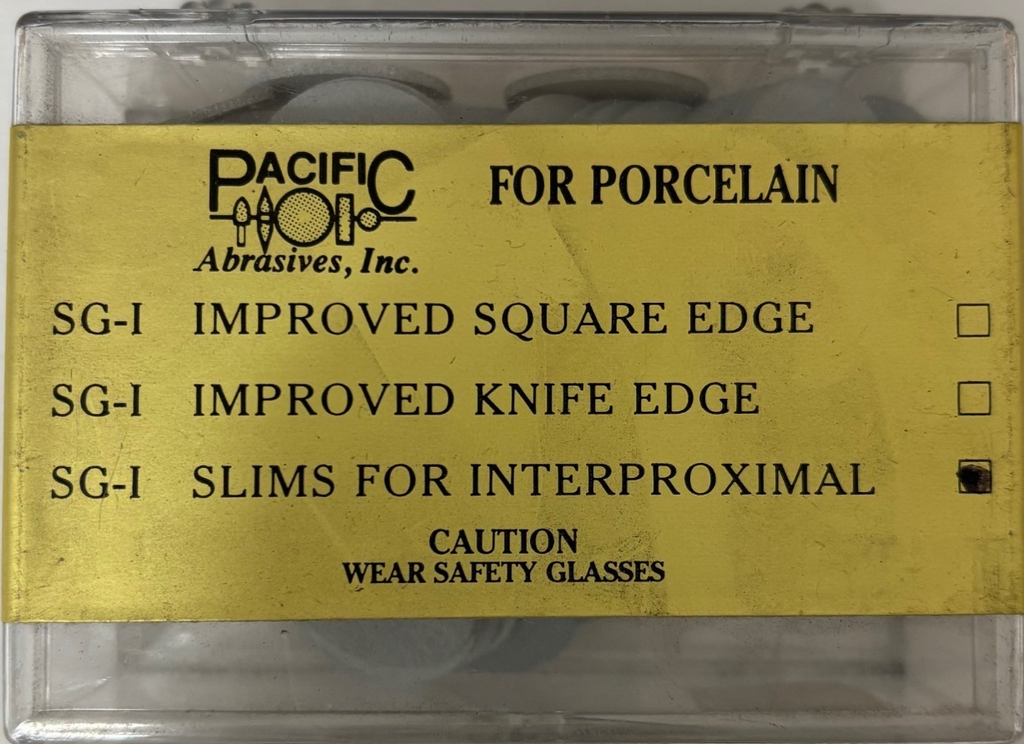 [ Pacific Abrasives ] Silicone Polish For Porcelain SG-1 Slims For Interproximal