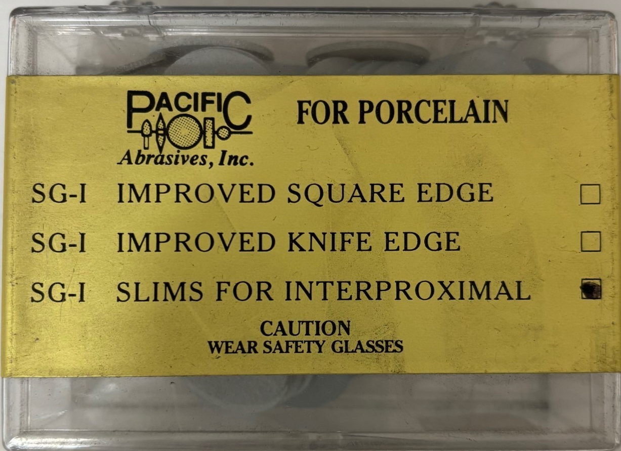 [ Pacific Abrasives ] Silicone Polish For Porcelain SG-1 Slims For Interproximal