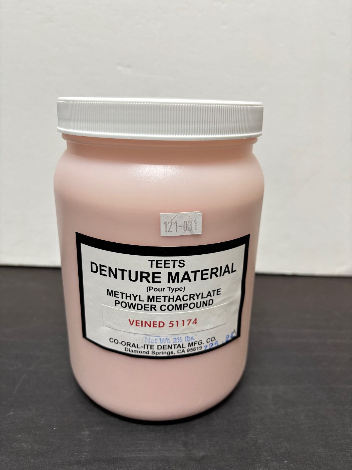 [CO-ORAL-ITE Dental TEETS] Pour Type Tissue Shade 90173, Meharry, Veined 5174, Clear Powder, Liquid