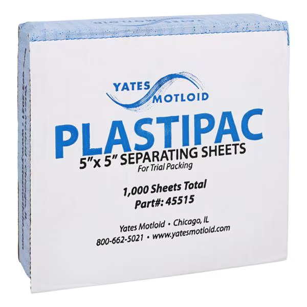 [Yates & Motloid] Plastic Separator Sheets 1000 5"x 5" #45515