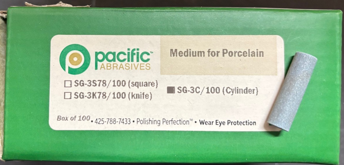 [Pacific Abrasives] Porcelain Polishers Silicone Carbide Light Blue and White