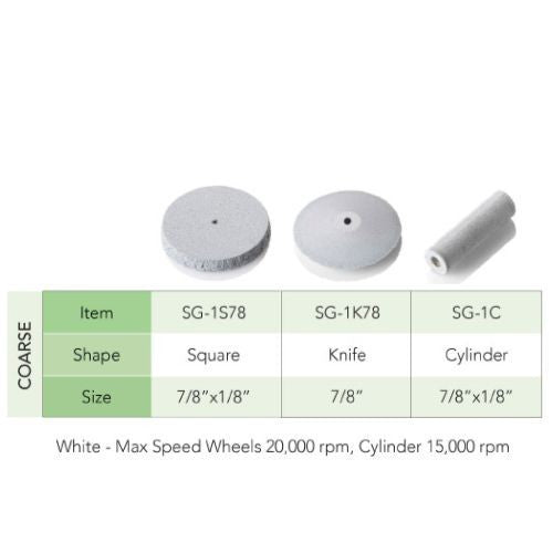 [Pacific Abrasives] Porcelain Polishers Silicone Carbide Light Blue and White