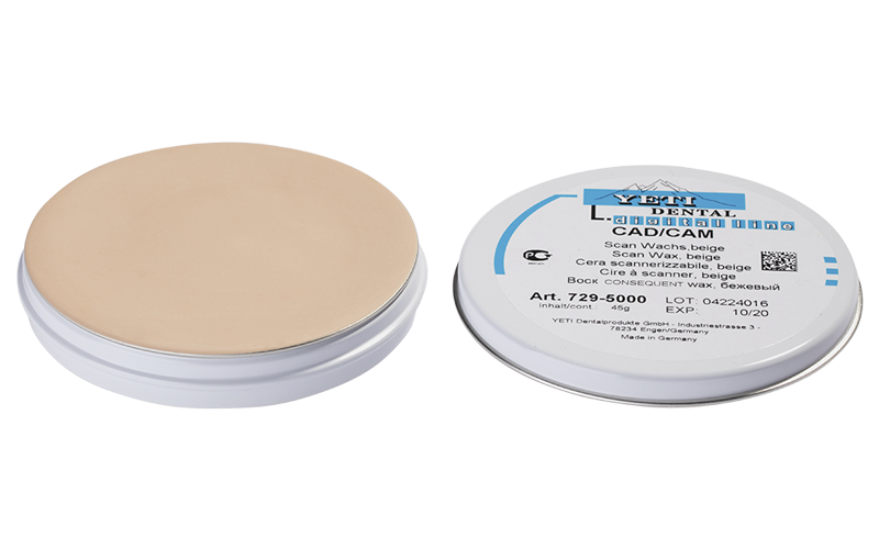 [YETI] CAD / CAM SCANNING WAX BEIGE TIN 45g