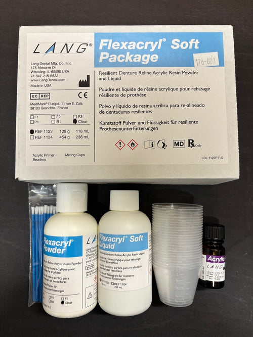 [ Lang ] Flexacry Soft Package ( Clear & P1 ) 100g set, Liquid only, Powder Only