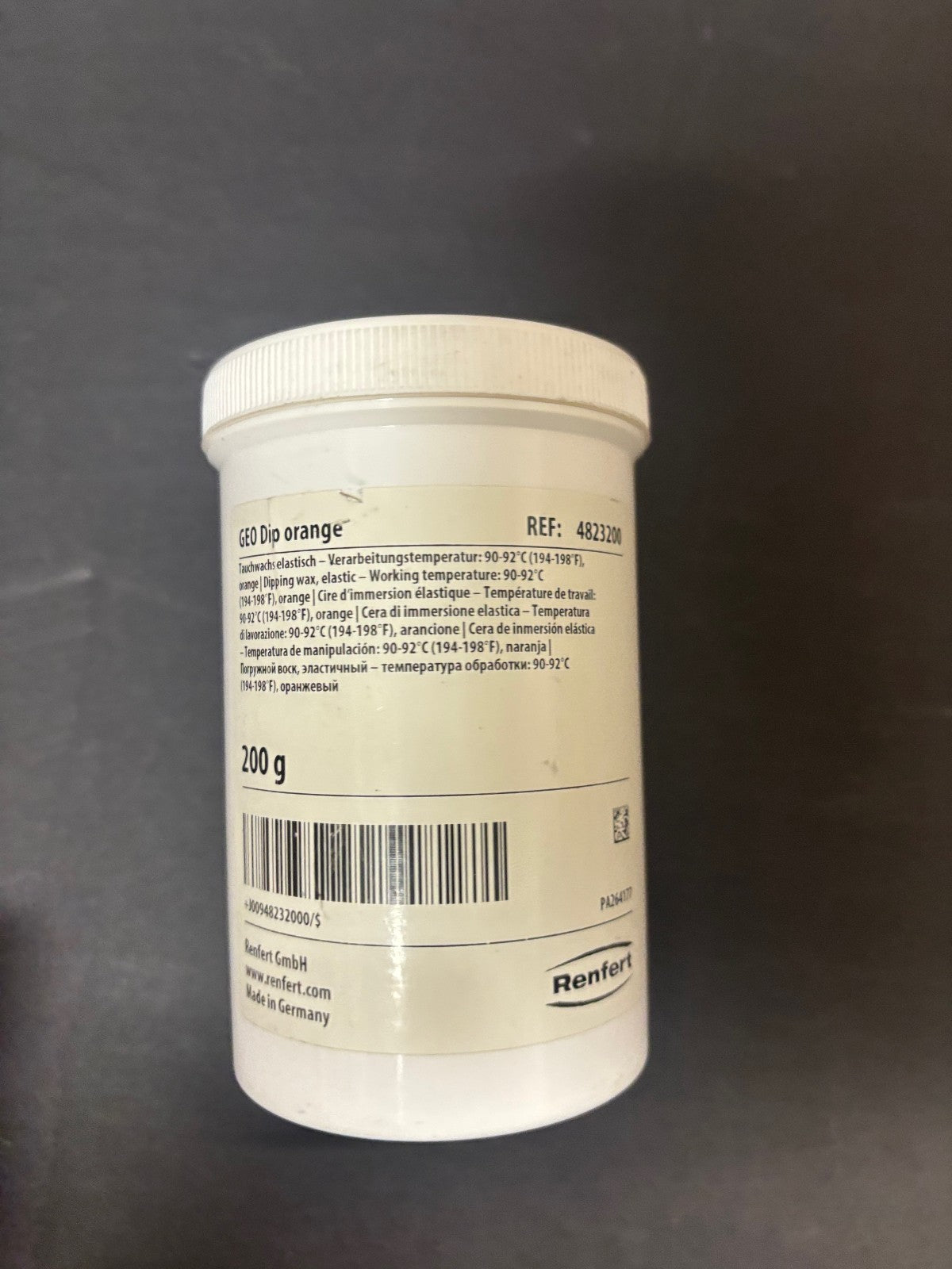 [RENFERT] GEO DIPPING WAX YELLOW, GREEN, ORANGE 200gm