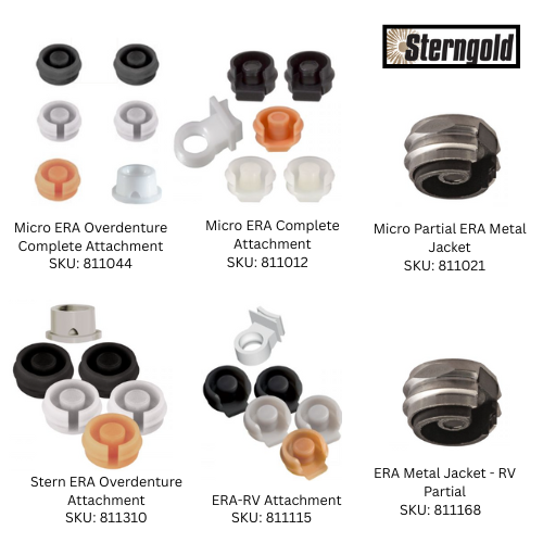 [Sterngold] (Micro-ERA, ERA) (Overdenture/Partial) Attachments and Metal Jackets