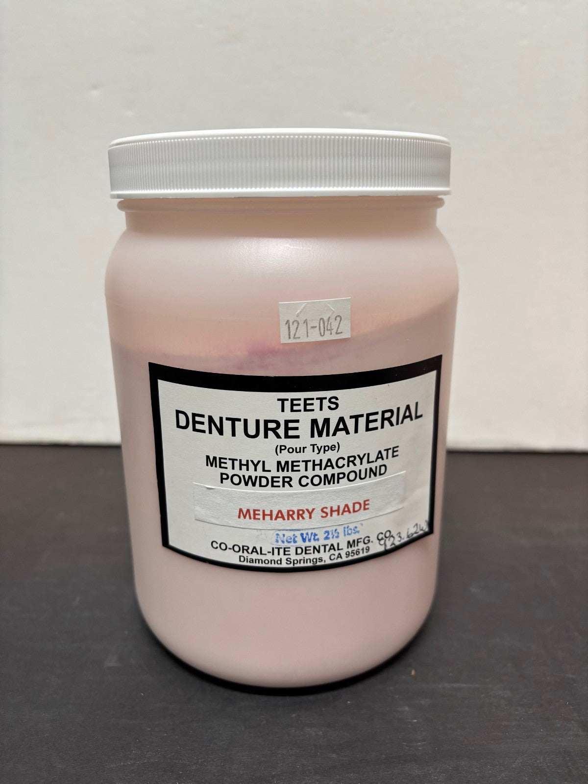 [CO-ORAL-ITE Dental TEETS] Pour Type Tissue Shade 90173, Meharry, Veined 5174, Clear Powder, Liquid