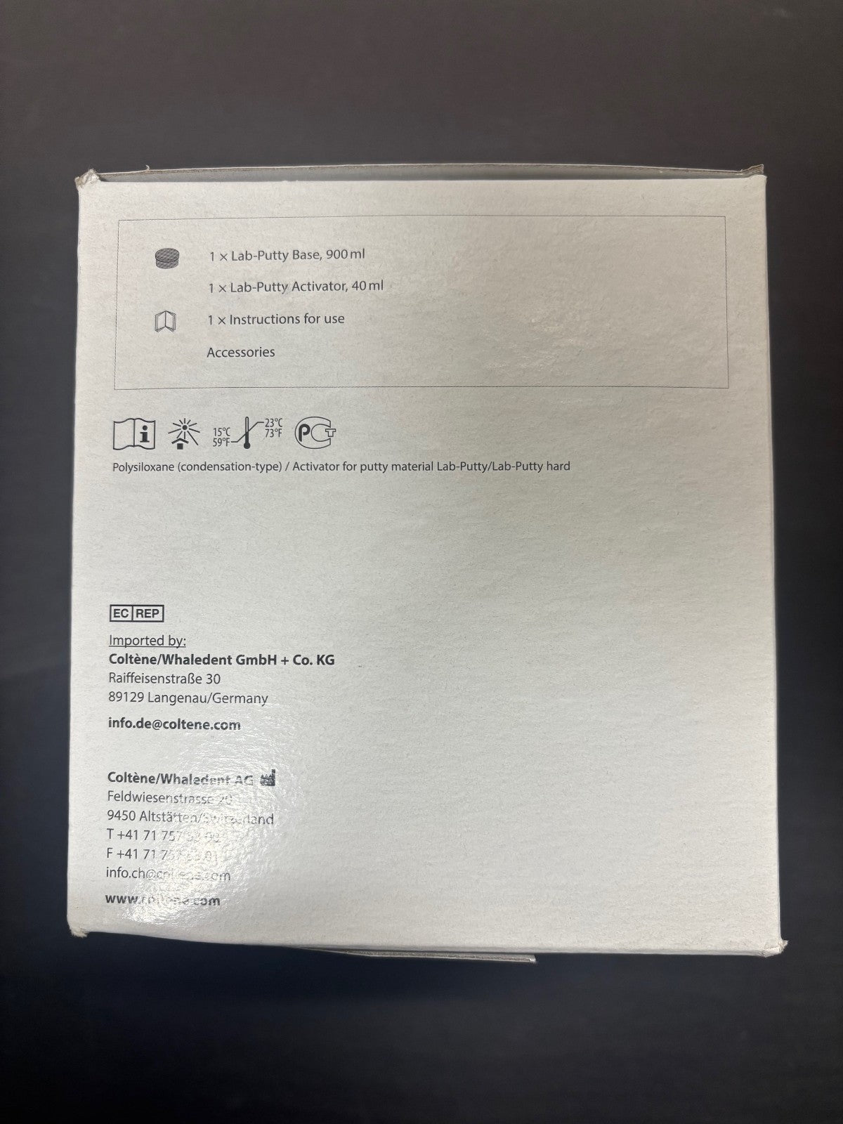 [COLTENE] LAB PUTTY COMPLETE KIT 900ml, Lab putty Activator (40 ml,  6 x 40 mL)