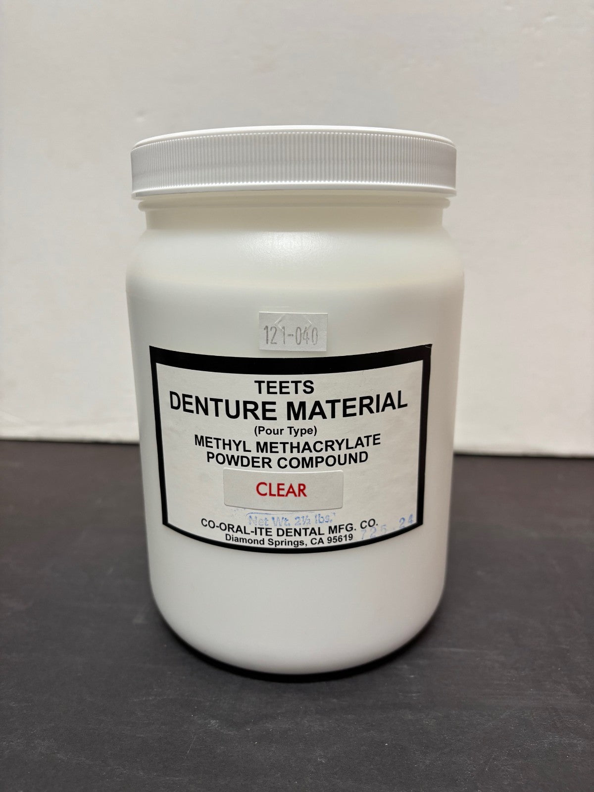 [CO-ORAL-ITE Dental TEETS] Pour Type Tissue Shade 90173, Meharry, Veined 5174, Clear Powder, Liquid