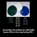 [DM] Dental Wax Disc & Block for CAD/CAM System 98 mm Carving Casting 105℃