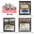 [ Valplast ] 25mm Small, Medium, Large Standard Pink 5-Pack