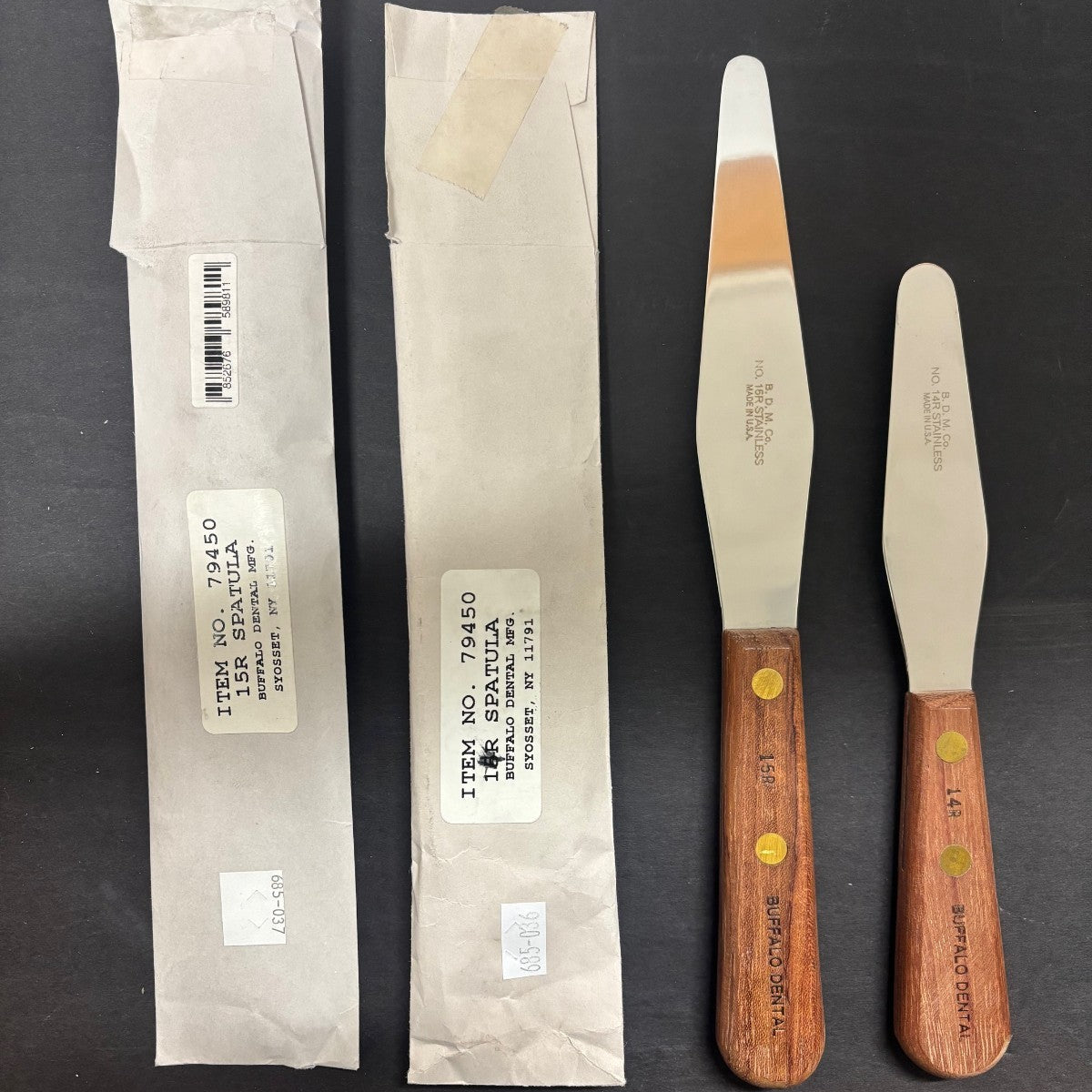 [Buffalo] Spatulas / Wood Handle 14R & 15R Rigid Blade