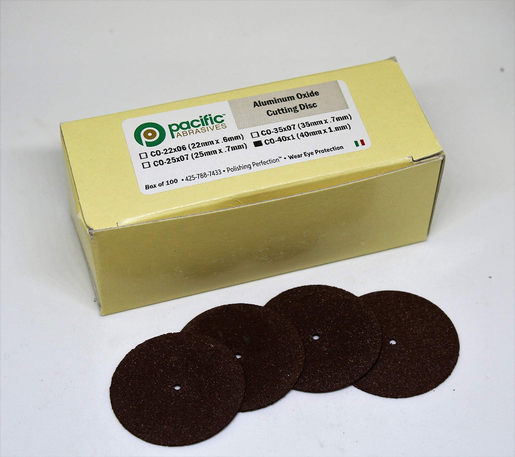 [Pacific Abrasives] Cut Off Discs Aluminum Oxide 25x0.7mm 35x0.7mm, 40x1mm 100/bx