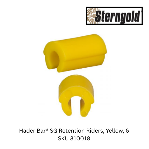 [Sterngold] Hader Bar® SG Retention Riders, Yellow, 6 SKU 810018