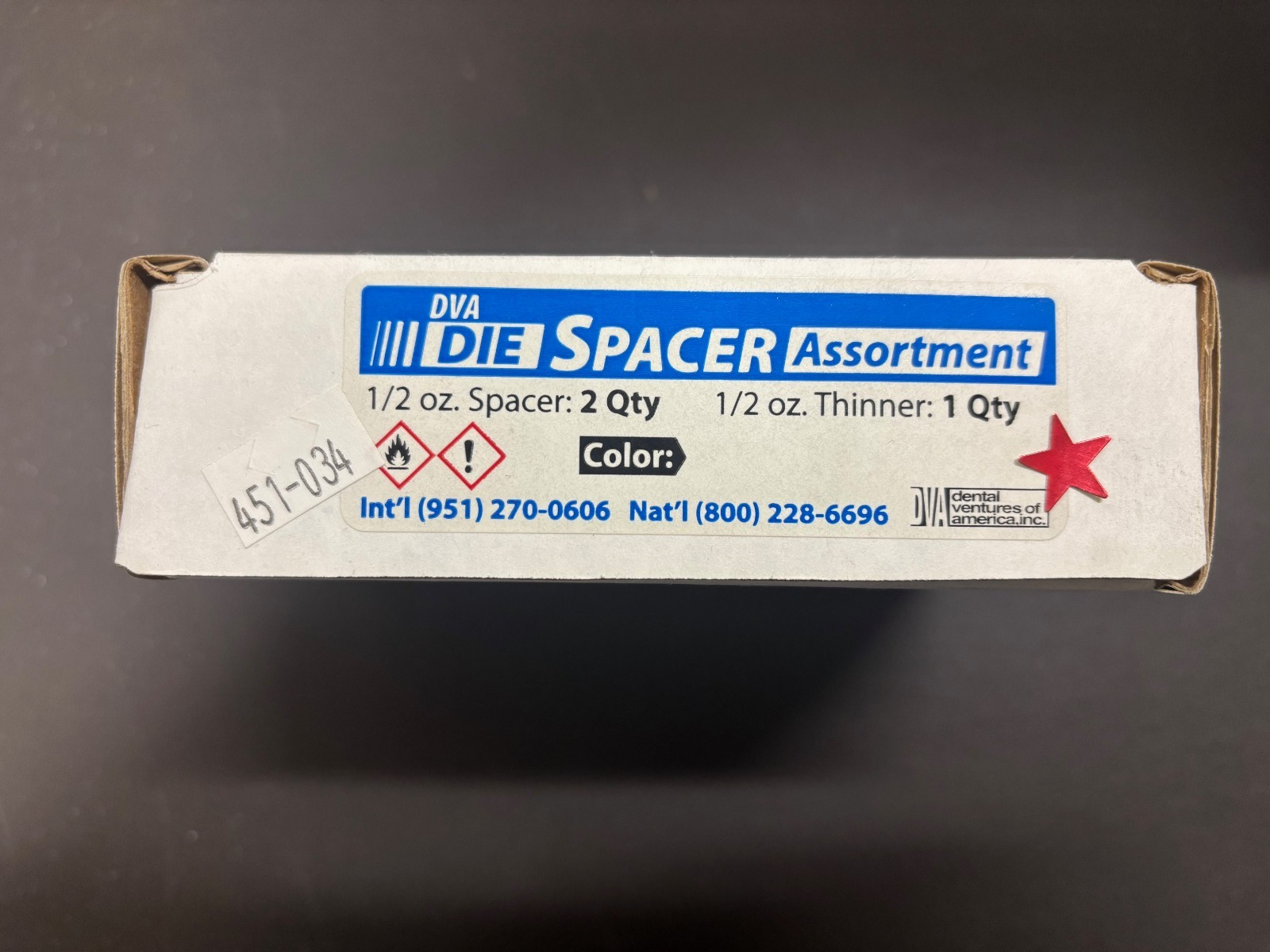 [ DVA ] Die Spacer Gold, Silver, Blue, Red 1oz / Thinner 0.5oz