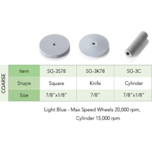 [Pacific Abrasives] Porcelain Polishers Silicone Carbide Light Blue and White