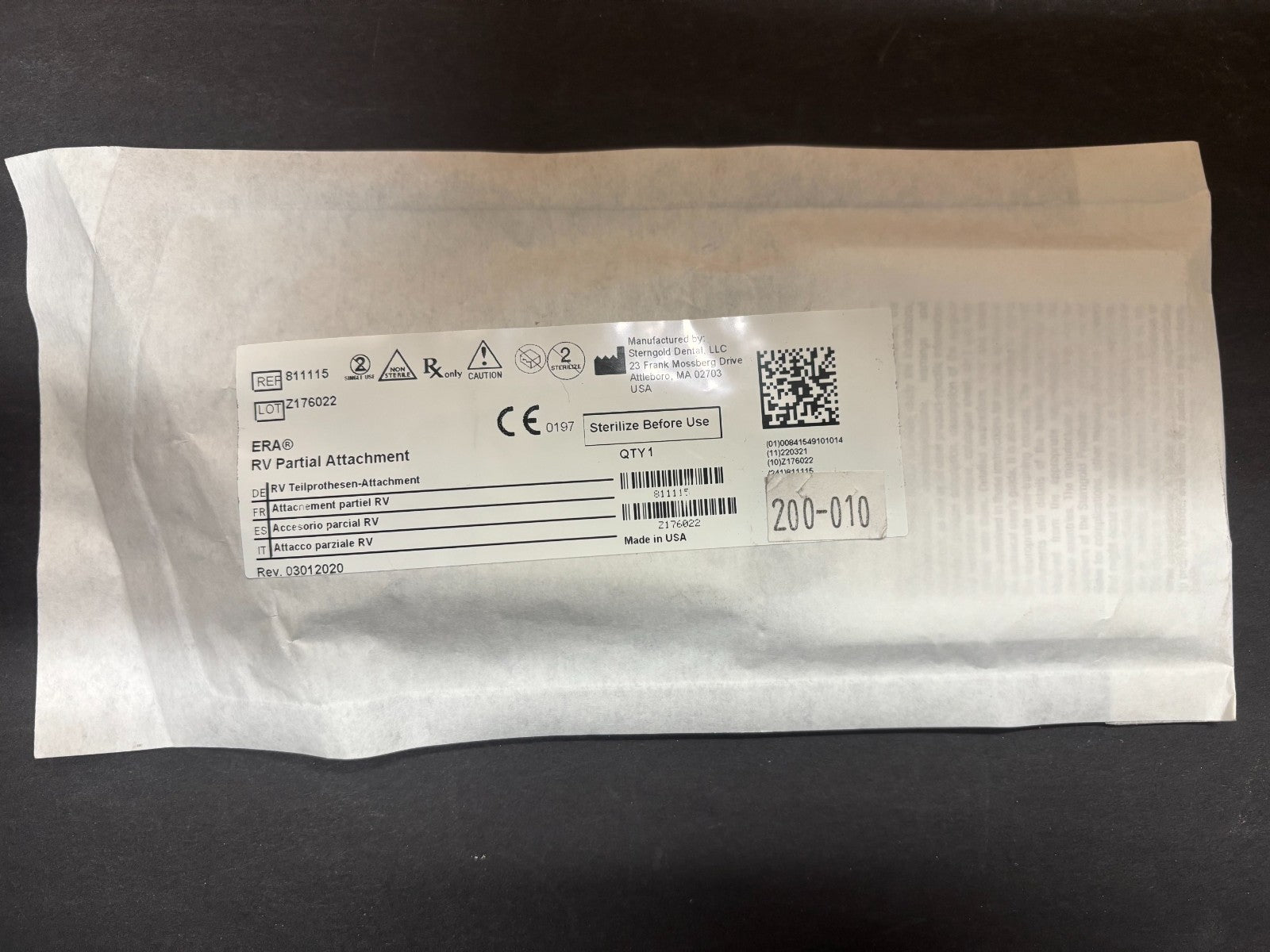 [Sterngold] (Micro-ERA, ERA) (Overdenture/Partial) Attachments and Metal Jackets