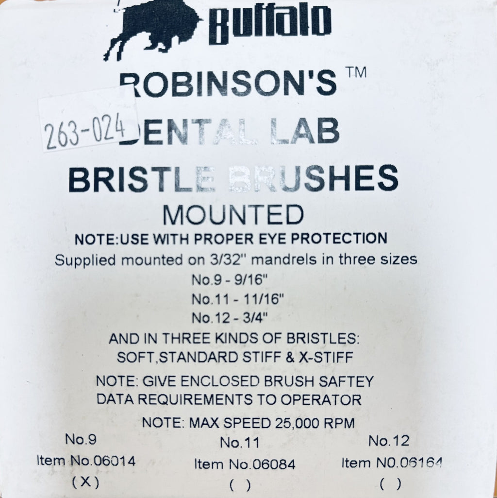 [Buffalo] Robinson's Brush #9 Stiff (144 Ea) No.06014