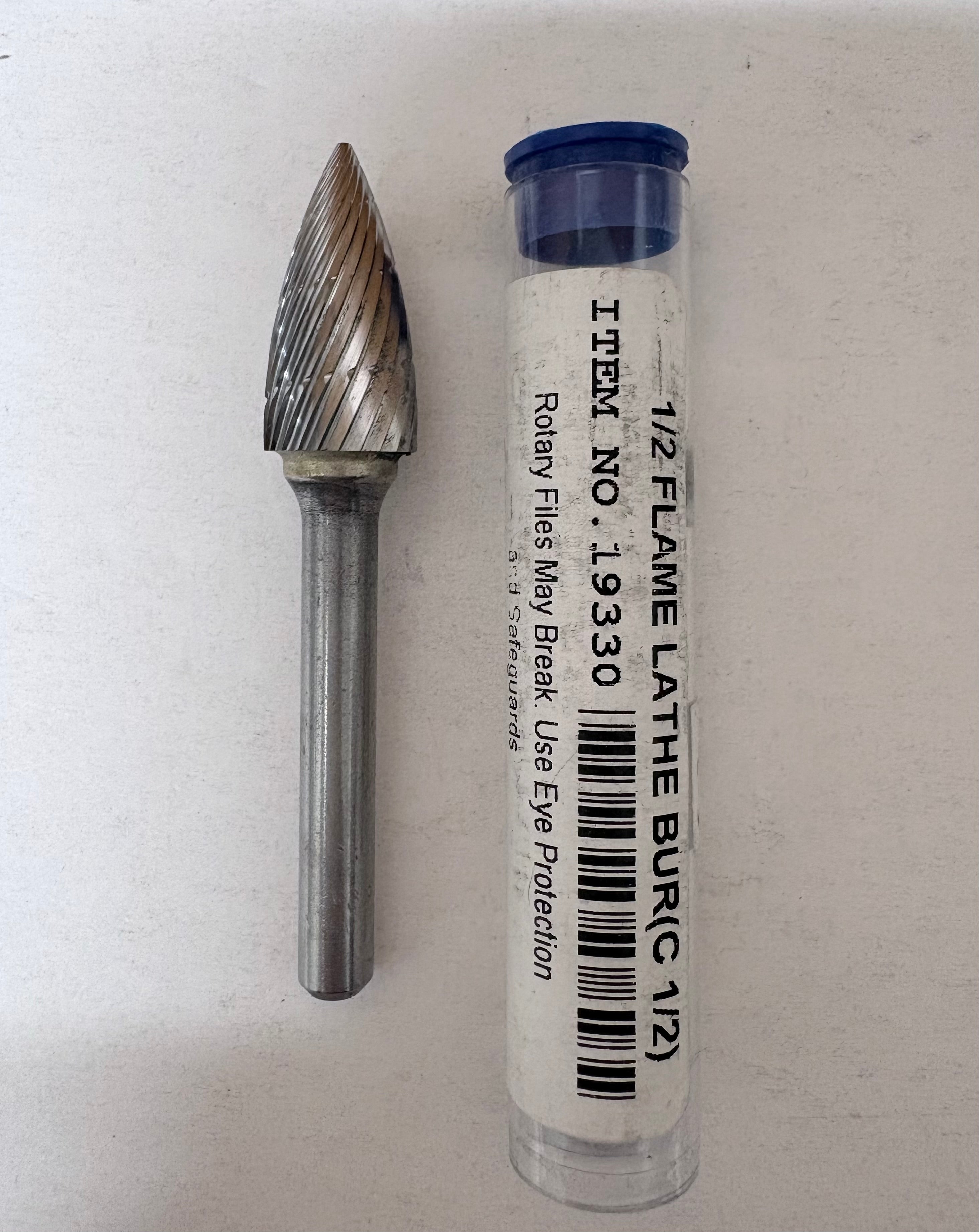 [Buffalo] 1/2 Lathe burs, dual cut tungsten carbide bur C1/2,#19330