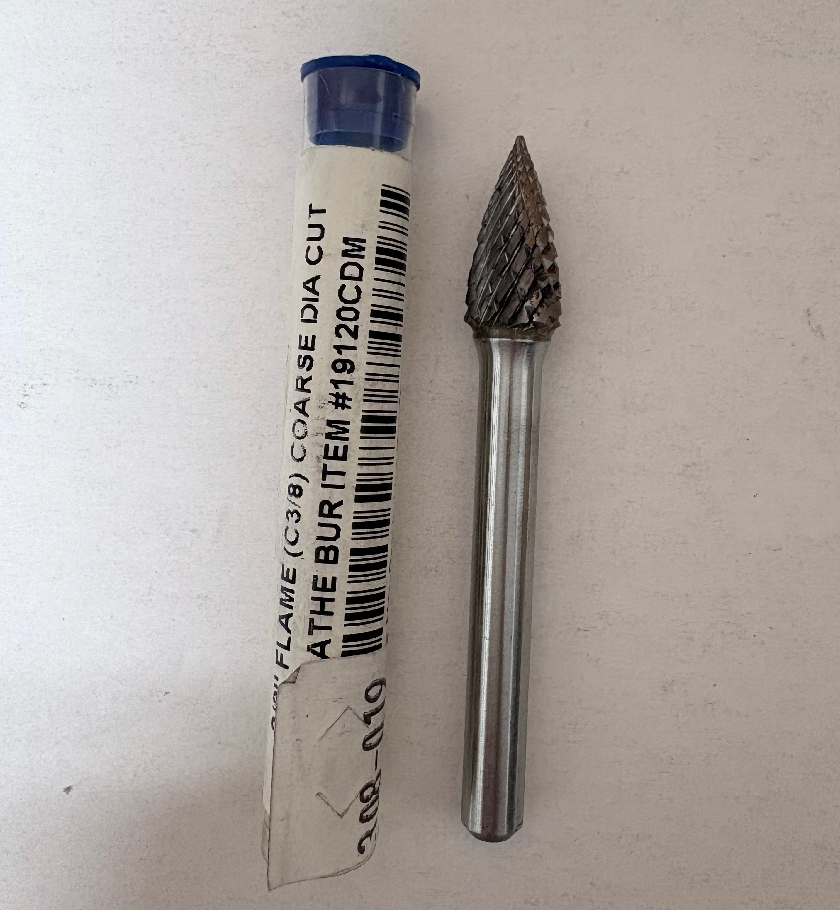 [BUFFALO] 3/8" LATHE BURS, DIAMOND CUT TUNGSTEN CARBIDE BUR  C 3/8 #19120CDM