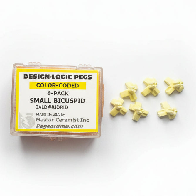 [Master Ceramist] Colored Pegs Small Yellow / Bicuspid (6pcs)