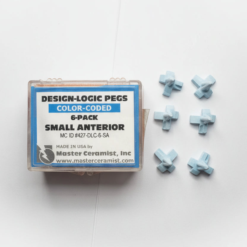 [Master Ceramist] Colored Pegs Small Blue / Anterior (6pcs)