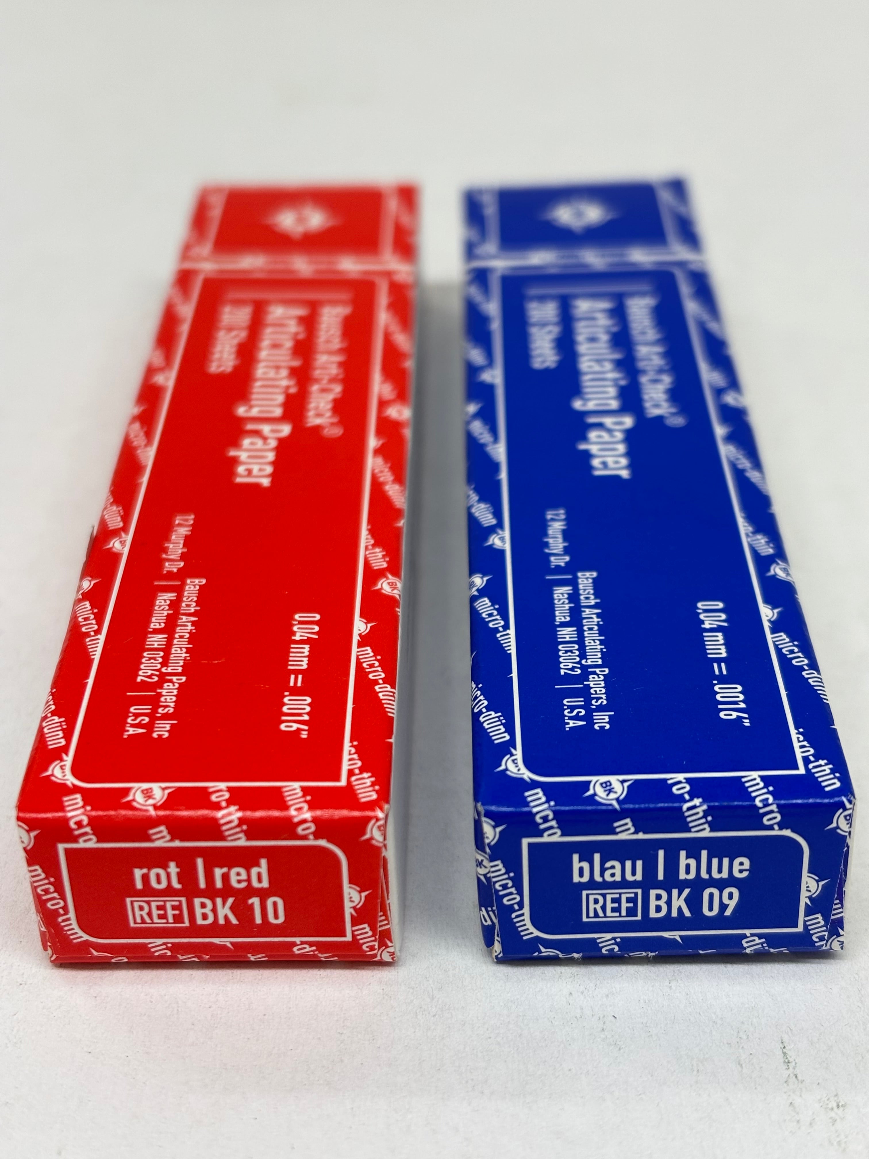 [Bausch] Articulating Paper Blue (BK-09), Red (BK-10) Extra Thin 200pk,RED(BK31)