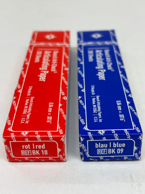 [Bausch] Articulating Paper Blue (BK-09), Red (BK-10) Extra Thin 200pk,RED(BK31)