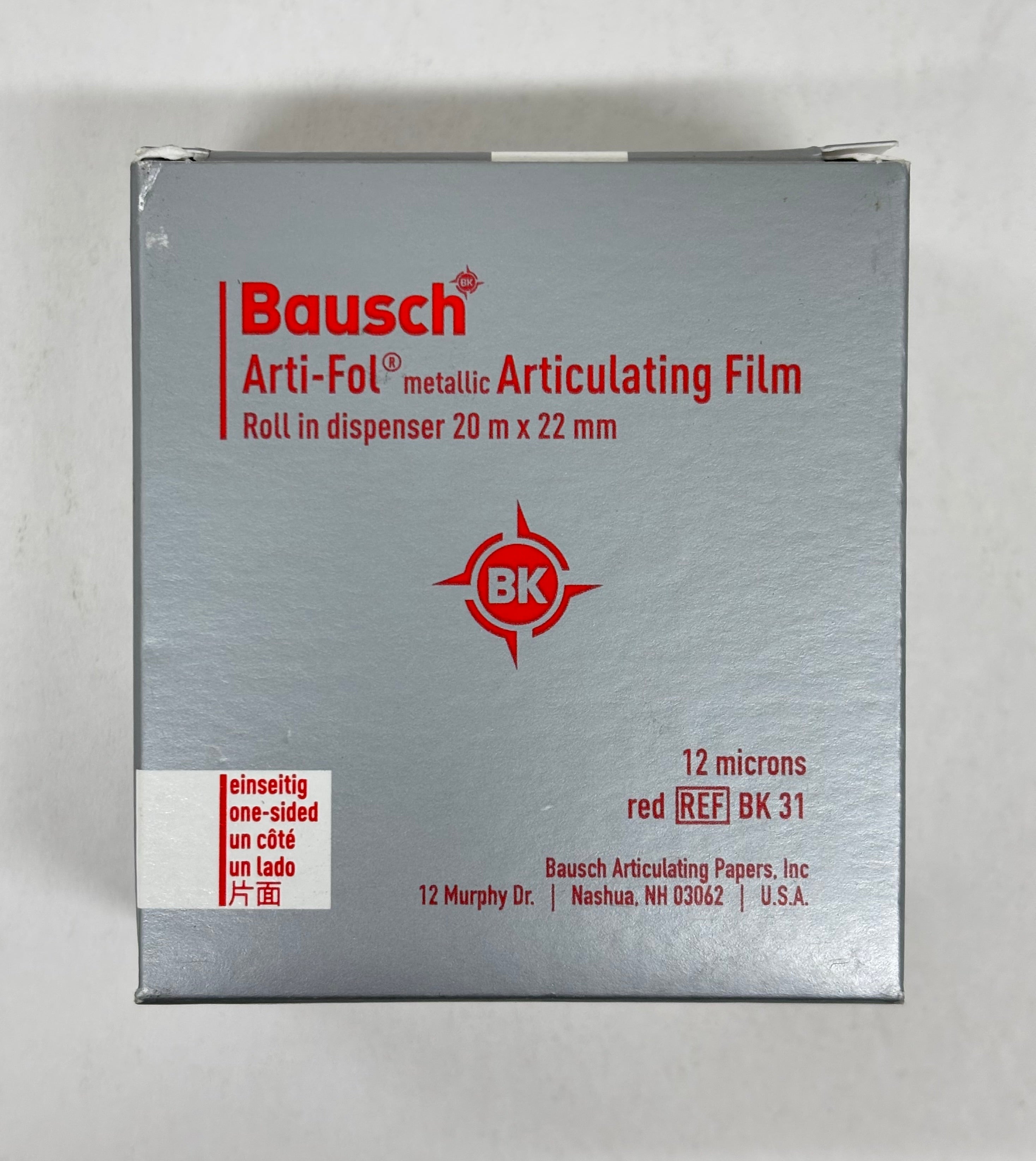 [Bausch] Articulating Paper Blue (BK-09), Red (BK-10) Extra Thin 200pk,RED(BK31)