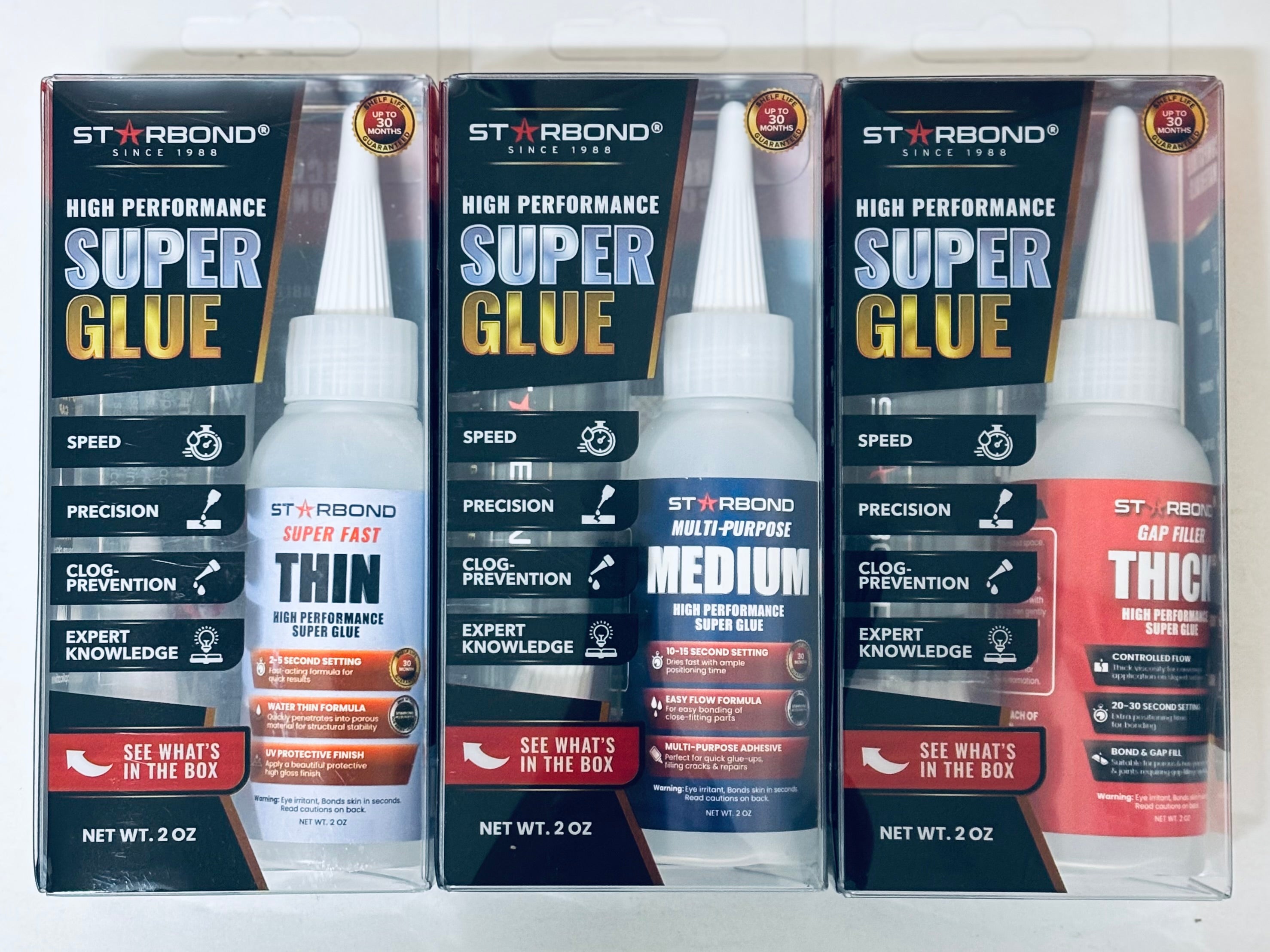 [Starbond] Super Fast Thin, Premium Instant CA (Cyanoacrylate Adhesive) Super Glue