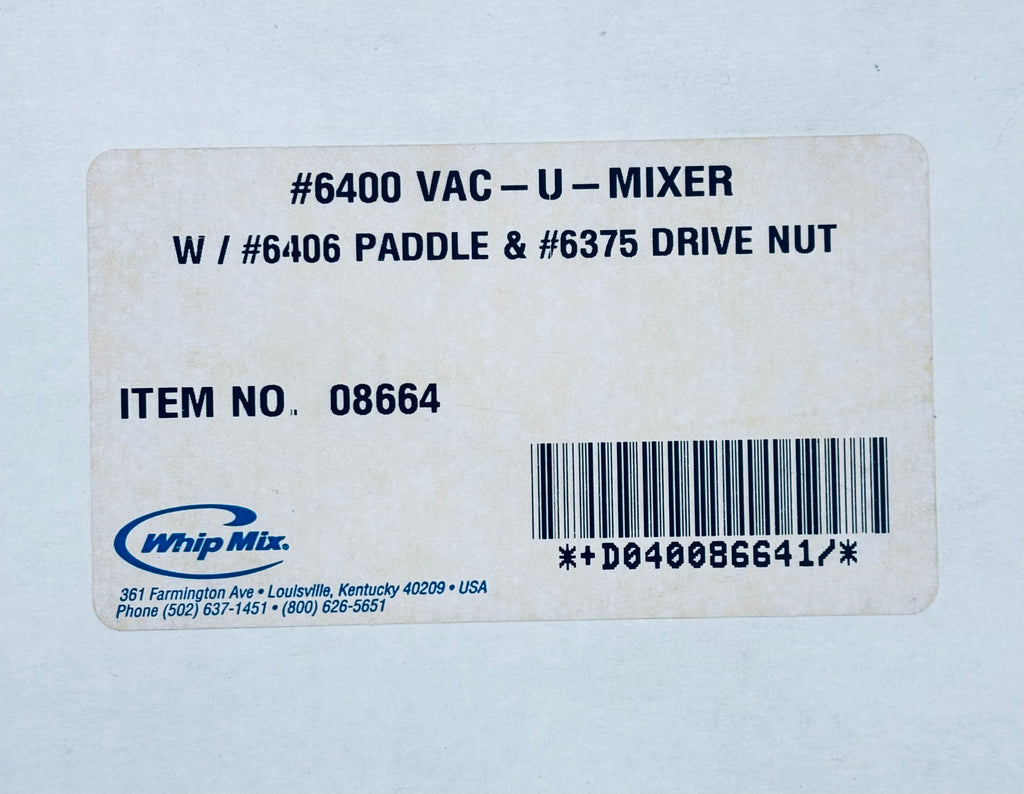 [ Whip Mix ] Vac-U Mixer #6400 200ml Plastic Bowl Set, #4002 200ml BOWL ONLY