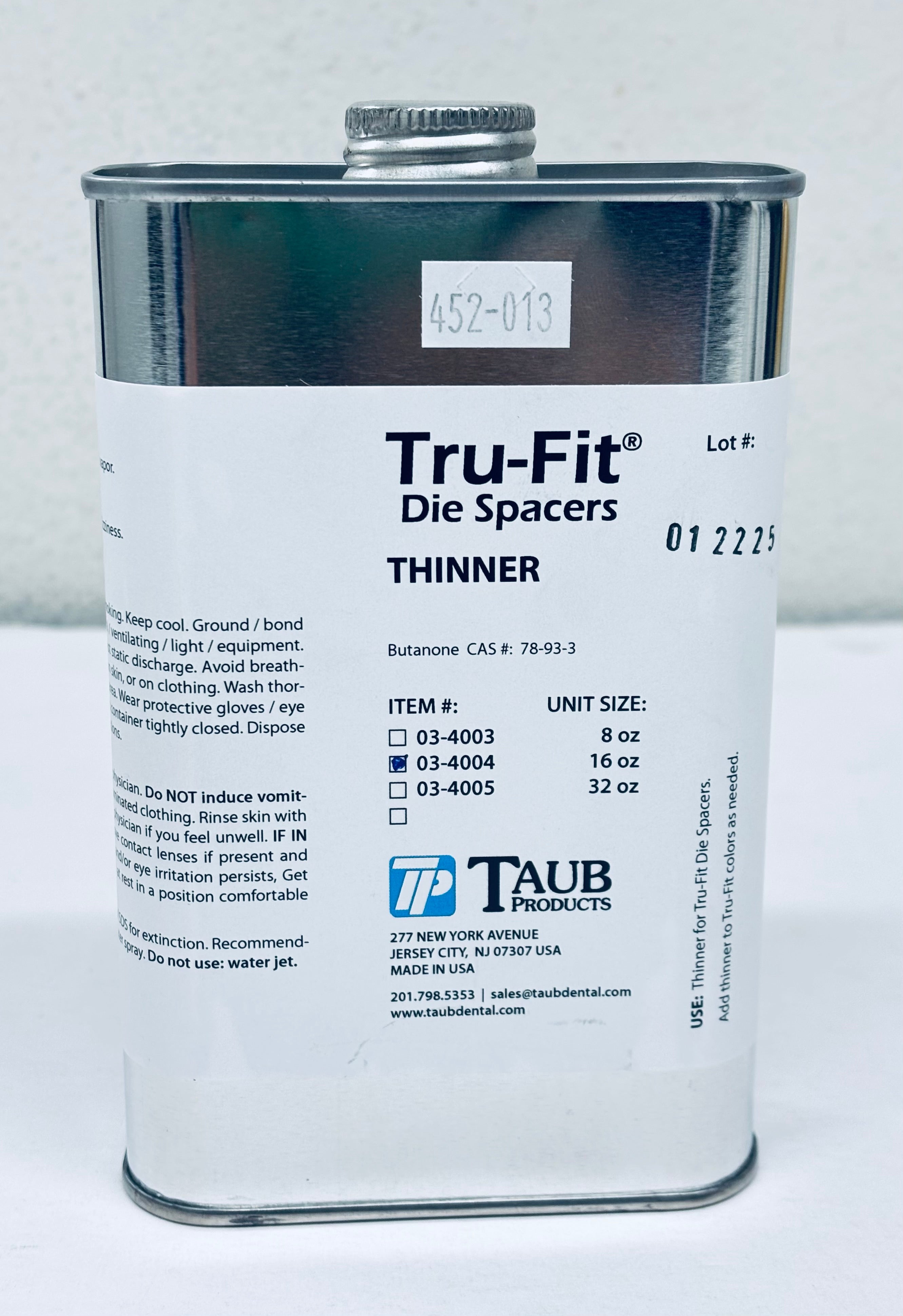 [George Taub] Stone Die & plaster hardener thinner, Resin [16 oz]