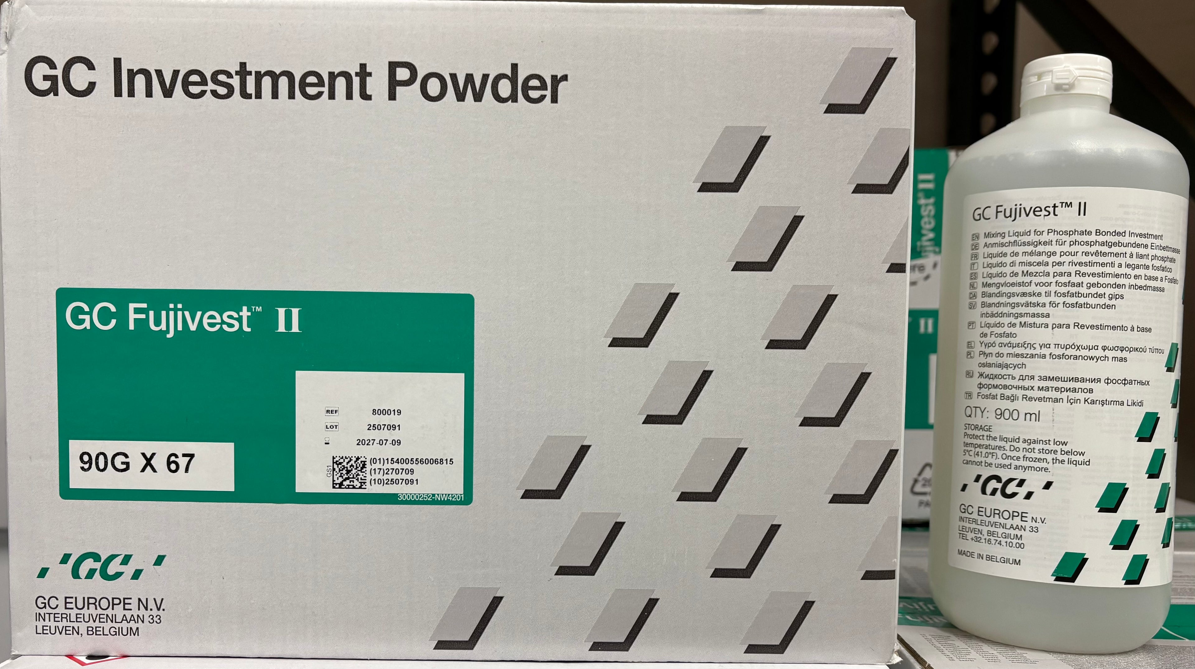 [GC] Fujivest II Casting Investment Phosphate Bonded Powder & Accessory LIquid