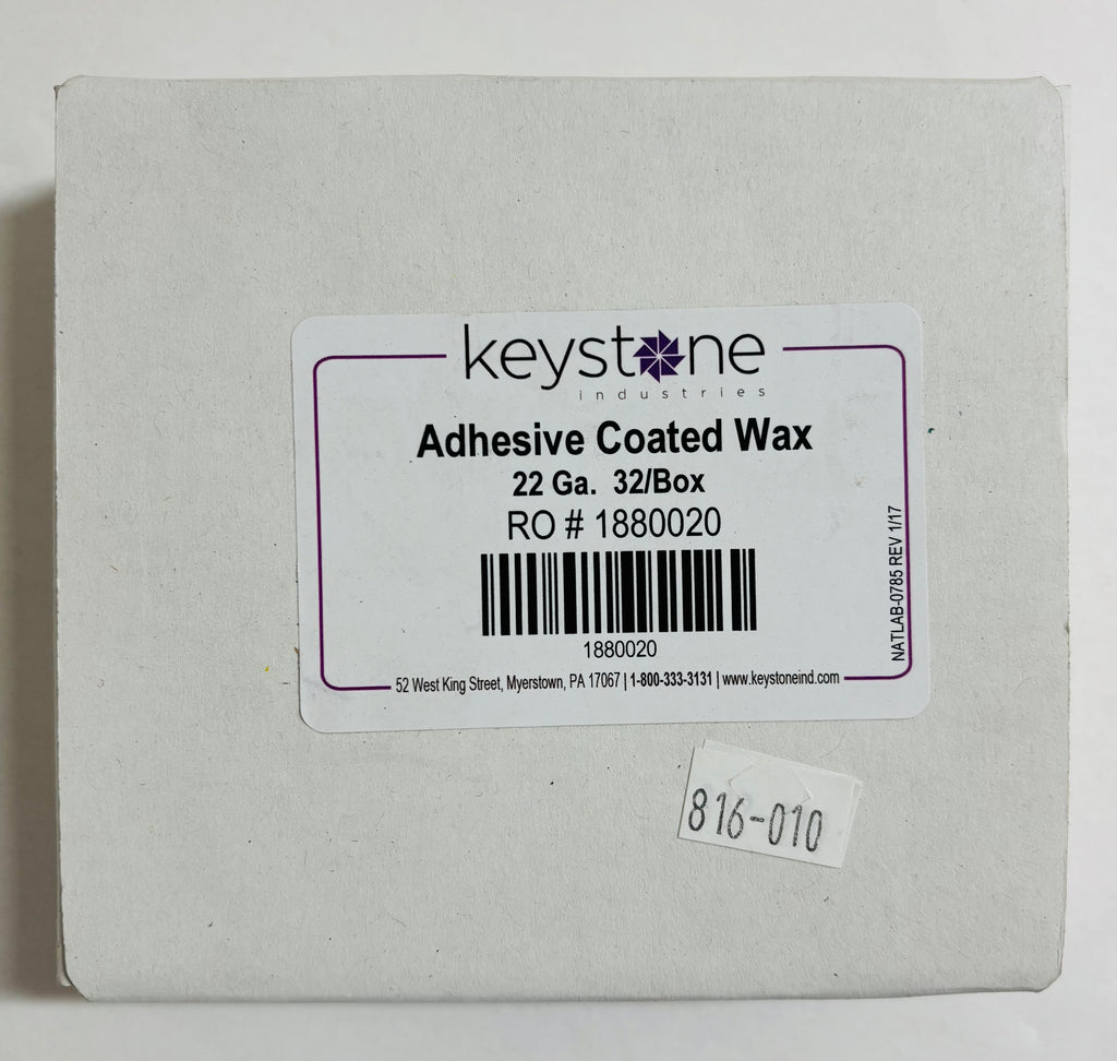 [Keystone] Adhesive-Coated Pressure Sensitive Wax (22, 24, 26 Ga.) 32/BOX