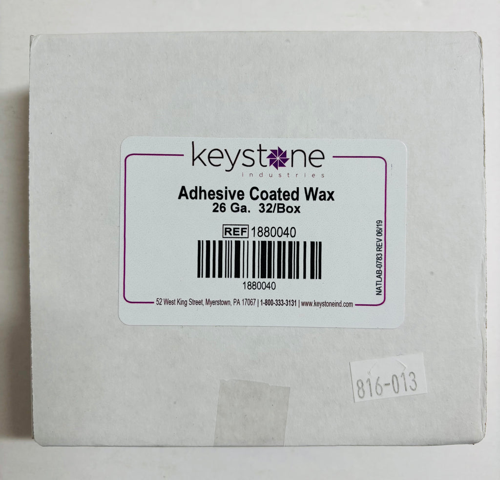 [Keystone] Adhesive-Coated Pressure Sensitive Wax (22, 24, 26 Ga.) 32/BOX