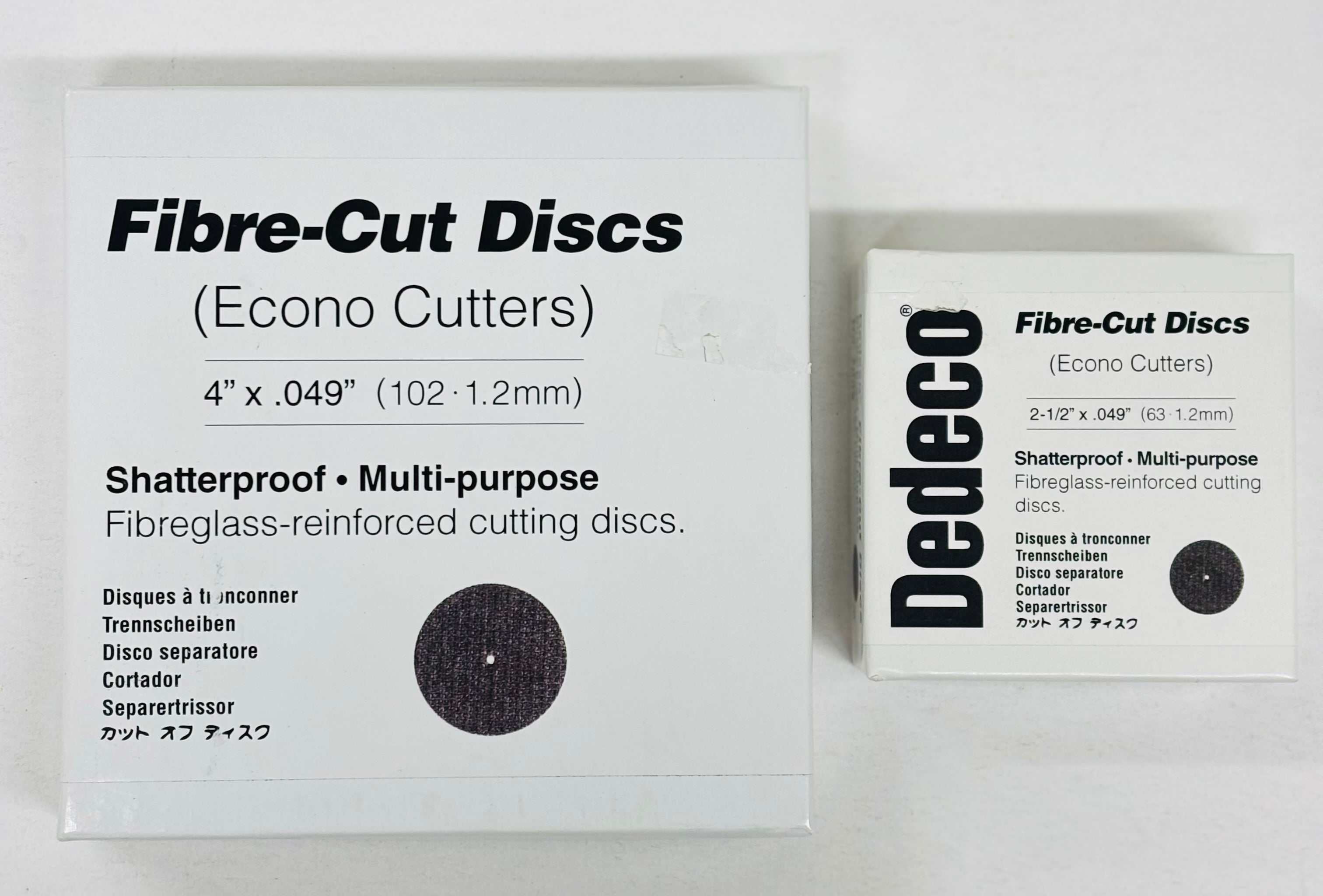 [ Dedeco ] Fibre-Cut Disc ( #7004, 4" X .049" ), (#7002 2-1/2"X 0.49" ) 6 EACH