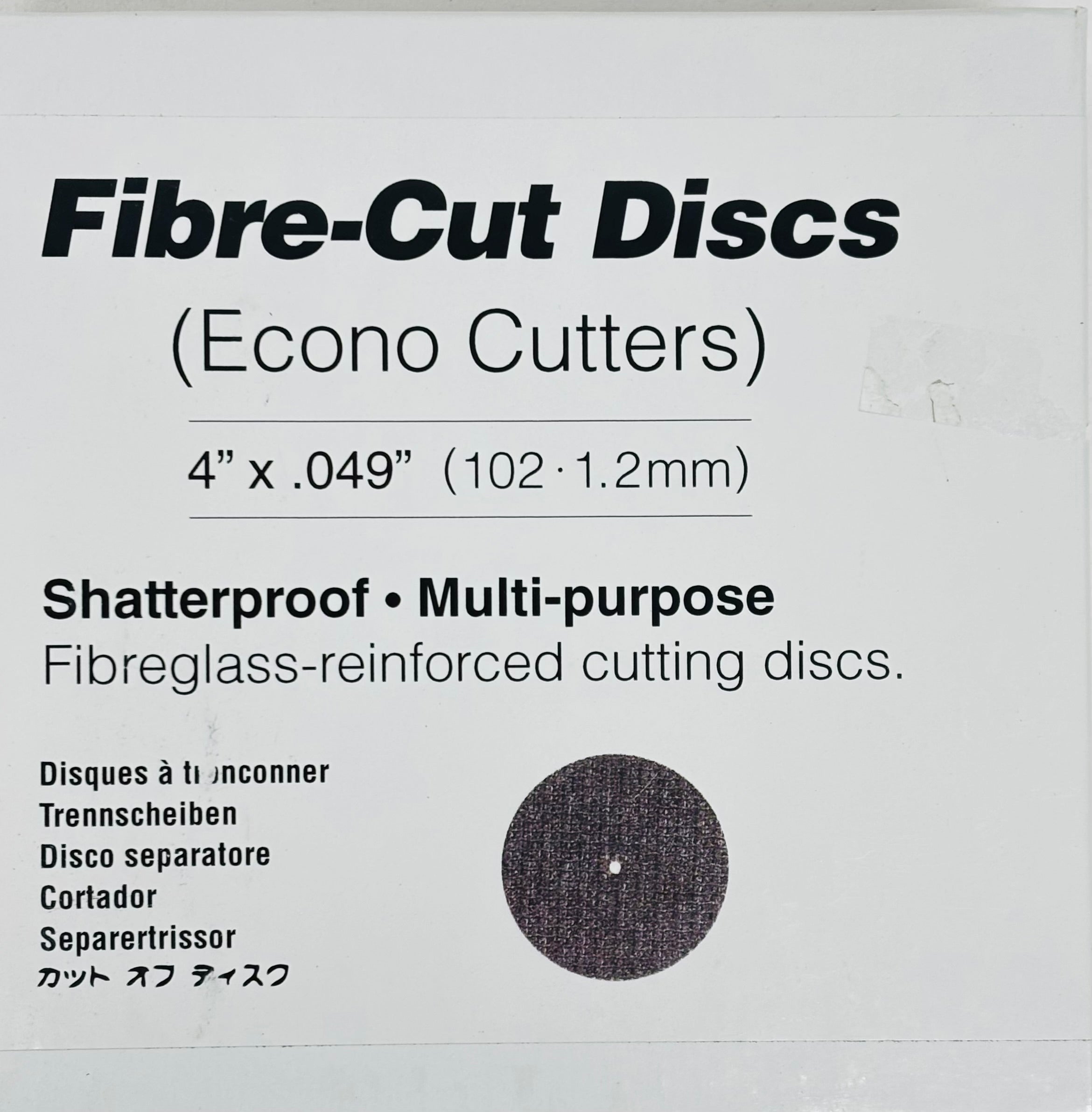 [ Dedeco ] Fibre-Cut Disc ( #7004, 4" X .049" ), (#7002 2-1/2"X 0.49" ) 6 EACH