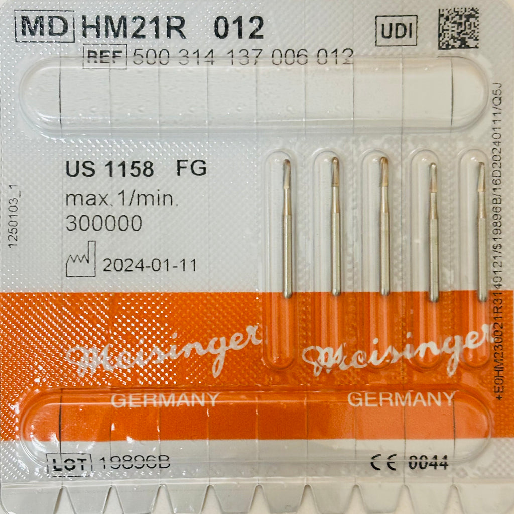 [Meisinger] HP Bur HM 1 - [MD] 1/4, 1/2, [MD] 1, [MD] 2, [MD] 3, [MD] 4, 5, ,6, 7, [MD] 8, [MD] 10 - 5/PK
