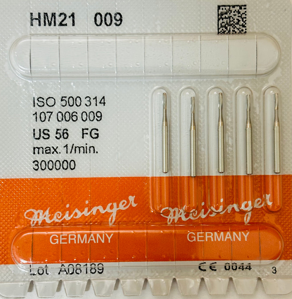 [Meisinger] HP Bur HM 1 - [MD] 1/4, 1/2, [MD] 1, [MD] 2, [MD] 3, [MD] 4, 5, ,6, 7, [MD] 8, [MD] 10 - 5/PK